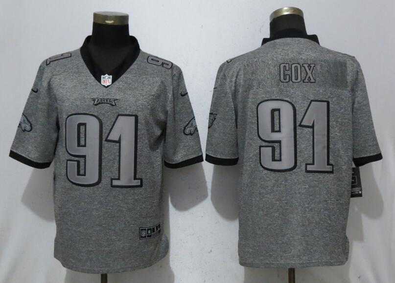 Men Philadelphia Eagles #91 Cox Gray Vapor Untouchable Stitched Gridiron Limited Nike NFL Jerseys->seattle seahawks->NFL Jersey